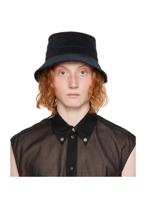 Jil Sander Navy Corduroy Bucket Hat