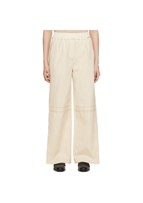 3.1 Phillip Lim Off-White Paneled Lounge Pants