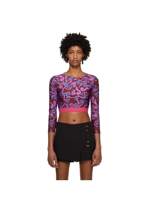 Versace Jeans Couture Pink Sketch Couture Long Sleeve T-Shirt