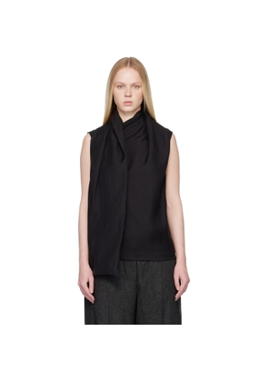 TOTEME Black Scarf Blouse