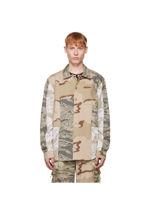 Marine Serre Beige Desert Jacket