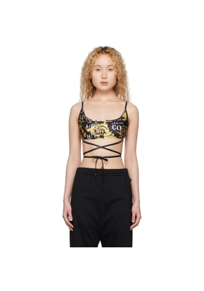 Versace Jeans Couture Black Printed Tank Top