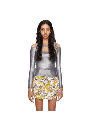 Versace Jeans Couture Silver Buckle Long Sleeve T-Shirt