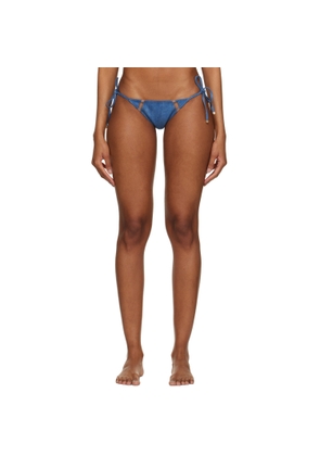 Agent Provocateur Blue Ellah Denim Bikini Bottoms