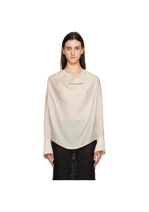 TOTEME Off-White Cowl Blouse