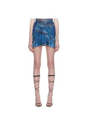 Miaou Blue Alva Miniskirt