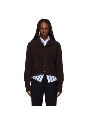 Wales Bonner Brown 'The Solace' Cardigan