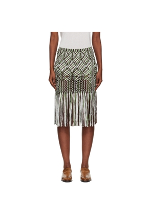 Wales Bonner Multicolor Java Macrame Midi Skirt
