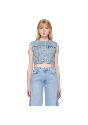AGOLDE Blue Leo Denim Vest