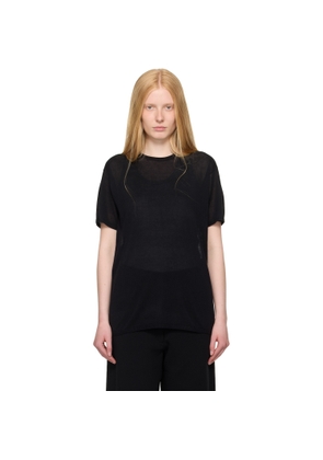 TOTEME Black Knit T-shirt