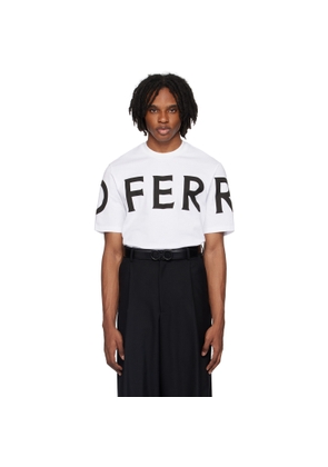 Ferragamo White Printed T-Shirt