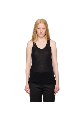 TOTEME Black Knit Tank Top