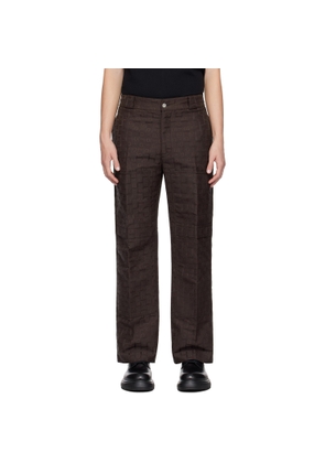 Ferragamo Brown Ferragamo Monogram Trousers
