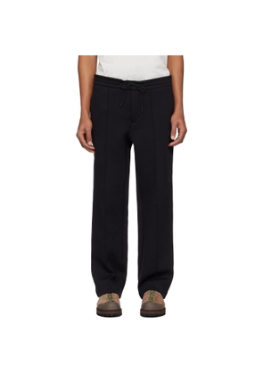 Moncler Black Logo Patch Cotton & Neoprene Sweatpants