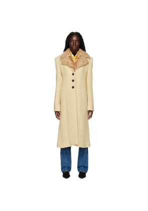 Kwaidan Editions Beige Notched Lapel Coat