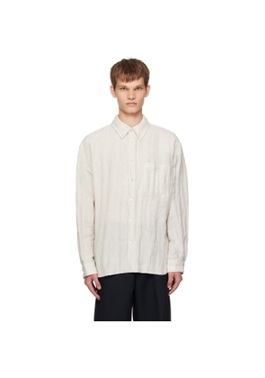 Solid Homme Beige Fancy Corduroy Shirt