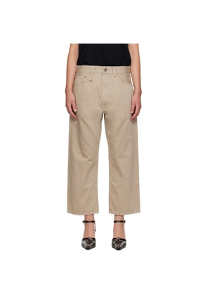 R13 Tan X-Boyfriend Jeans