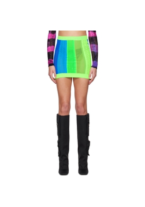 AGR Multicolor Striped Miniskirt
