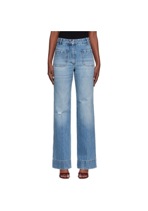 Victoria Beckham Blue Alina High Waisted Jeans