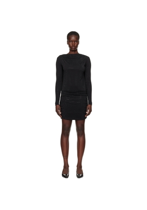 Versace Jeans Couture Black Crystal Minidress