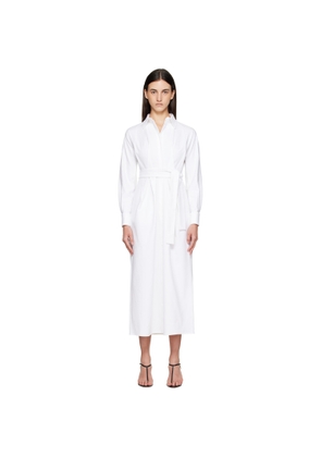Max Mara White Arrezo Maxi Dress