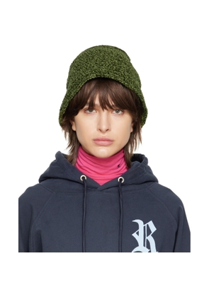 BY FAR Green Robbie Bucket Hat