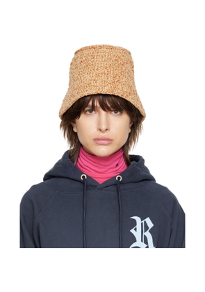 BY FAR Tan Robbie Bucket Hat