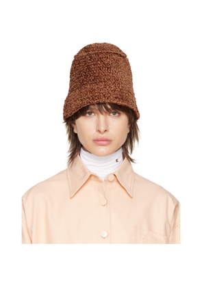 BY FAR Brown Robbie Bucket Hat