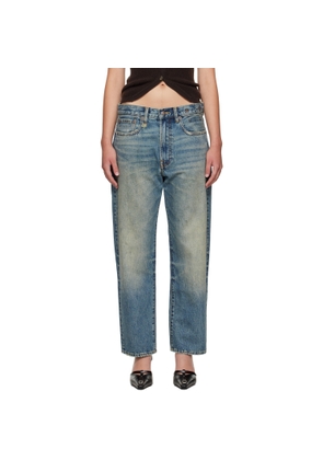 R13 SSENSE Exclusive Blue Boyfriend Jeans