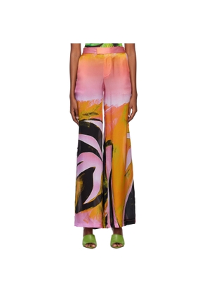 Louisa Ballou Pink Wide-Leg Trousers