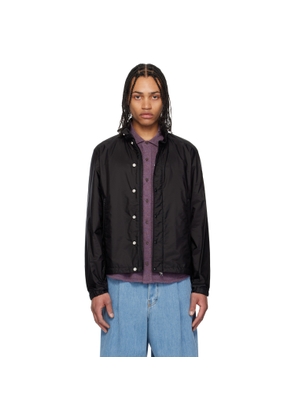 Moncler Black Montriond Hooded Windbreaker Jacket