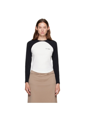 Courrèges White & Black Circle Contrast T-shirt