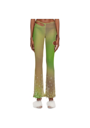 GCDS Khaki Sita Drops Leggings