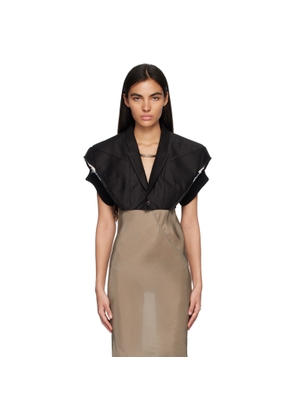 Rick Owens Black Micro Tatlin Blazer