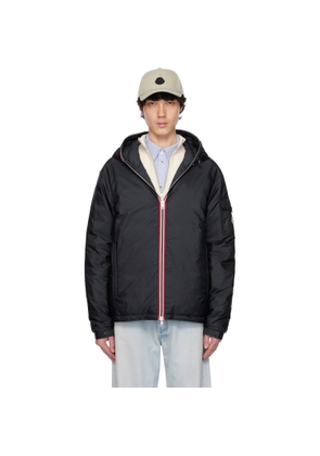 Moncler Navy Evettes Hooded Short Down Jacket
