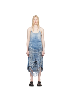 Diesel Blue De-Dra-Fsg Denim Midi Dress