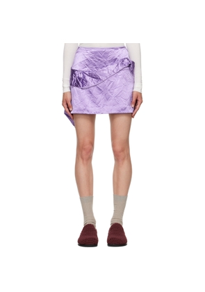 Meryll Rogge Purple Ruffled Miniskirt