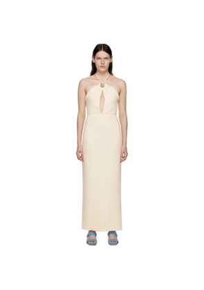 Staud Off-White Abigail Midi Dress