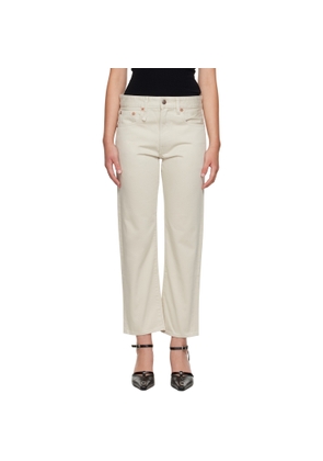 R13 Beige Romeo Jeans