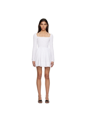 Staud White Cassidy Minidress