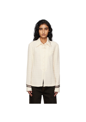 OPEN YY Beige Sailor Cuffs Shirt
