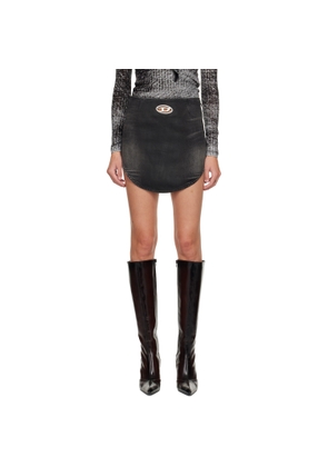 Diesel Black De-Vany-S Denim Miniskirt