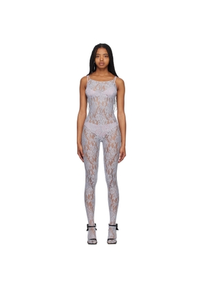 We11done Gray Pattern Jumpsuit