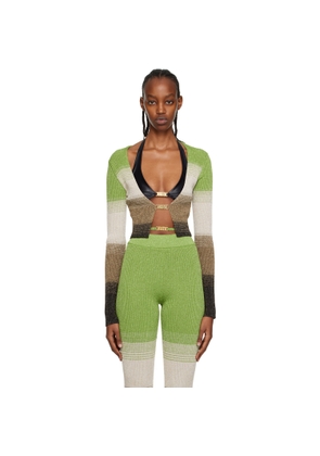 GCDS Green Degradé Cardigan