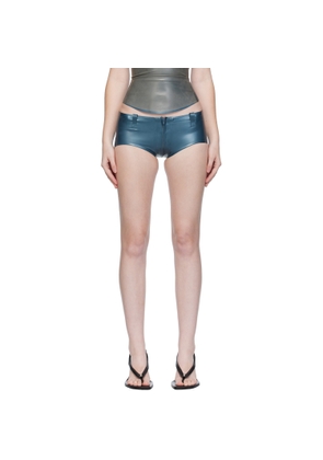 Poster Girl Blue Rooney Latex Hotpants Boy Shorts