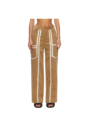 Stanley Raffington Beige Corduroy Trousers