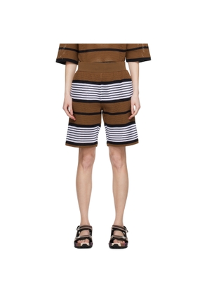Burberry Brown Stripe Shorts