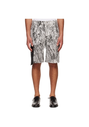 Olly Shinder White & Black Gardiner Shorts