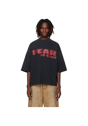 Fear of God Black Relaxed 'Fear is Gone' T-shirt