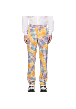 Comme des Garçons Homme Plus Multicolor Tartan Trousers